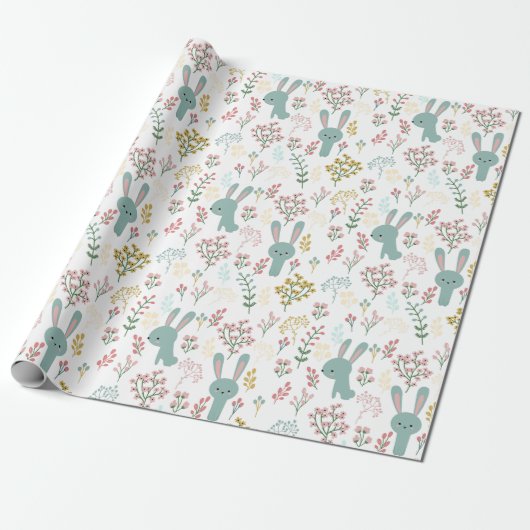 Cute Bunnies Cadeaupapier (Uitgerold)