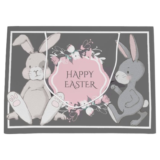 Cute Bunnies Groot Cadeauzakje (Voorkant)