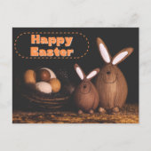 Cute Bunnies Happy Easter Briefkaart (Voorkant)
