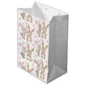 Cute Bunnies Medium Gift Bag Cadeauzakje (Voorkant Gekanteld)