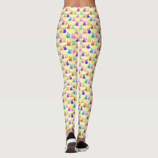 Cute Bunnies Pattern Leggings (Achterkant)