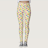 Cute Bunnies Pattern Leggings (Voorkant)