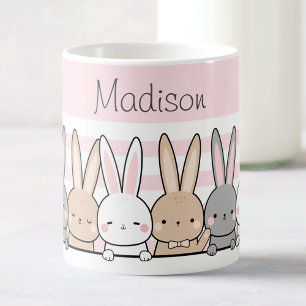 Cute Bunnies Personalized Koffiemok