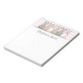 Cute Bunnies Personalized Notitieblok (Linkerzijde)