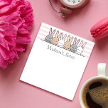 Cute Bunnies Personalized Notitieblok<br><div class="desc">Pas dit notebook eenvoudig aan met uw eigen naam en titel. Het ontwerp bevat een hoop schattige handgetekende cartoons bunnies.</div>