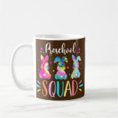 Cute Bunnies Preschool Teacher Squad Easter Day Koffiemok (Links)