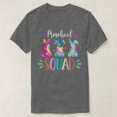Cute Bunnies Preschool Teacher Squad Paasdag Ti T-shirt (Design voorkant)