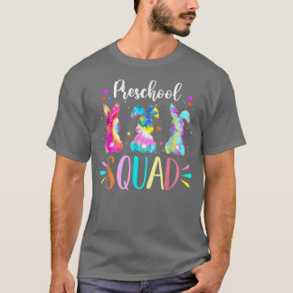 Cute Bunnies Preschool Teacher Squad Paasdag Ti T-shirt