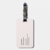 Cute Bunnies Sharing a Heart Bagagelabel (Achterkant verticaal)