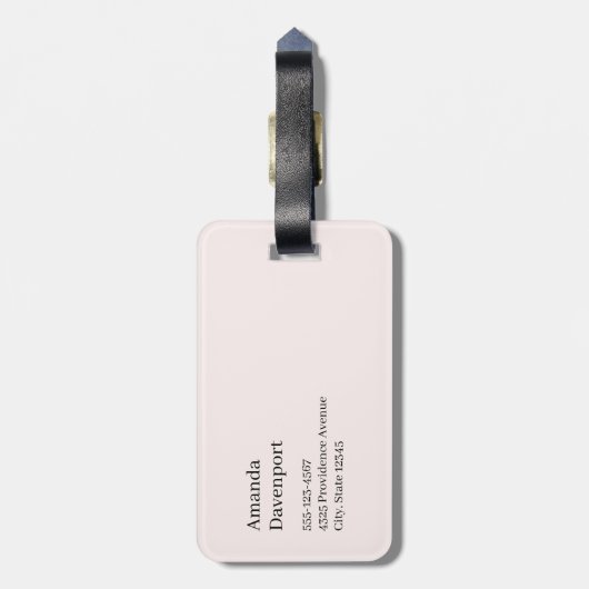 Cute Bunnies Sharing a Heart Bagagelabel (Achterkant verticaal)