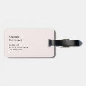 Cute Bunnies Sharing a Heart Bagagelabel (Achterkant horizontaal)