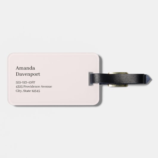 Cute Bunnies Sharing a Heart Bagagelabel (Achterkant horizontaal)