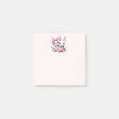 Cute Bunnies Sharing a Heart Post-it® Notes (Voorkant)