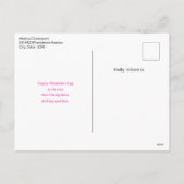 Cute Bunnies Sharing a Heart Valentine's Day Feestdagenkaart (Achterkant)