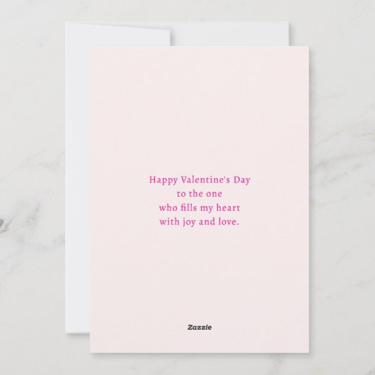 Cute Bunnies Sharing a Heart Valentine's Feestdagenkaart (Achterkant)