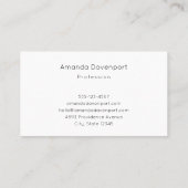 Cute Bunnies Sharing a Heart Visitekaartje (Achterkant)