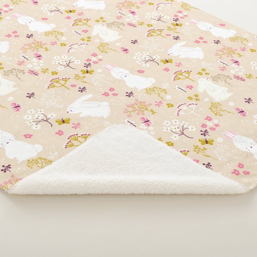 Cute Bunnies Sherpa Deken (3/4)