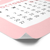 Cute Bunny 2025 kalenderposter Poster (Hoek)