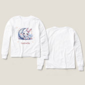 cute bunny and crescent moon (Voorkant /achterkant)