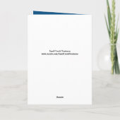 Cute Bunny and Rainbow Valentine Card Feestdagen Kaart (Achterkant)