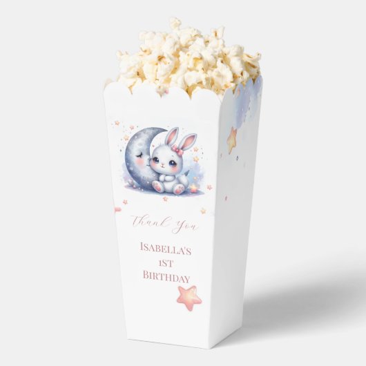 cute bunny and silver moon favor boxes bedankdoosjes (Popped)