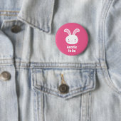 Cute Bunny Auntie Ronde Button 5,7 Cm (In situ)