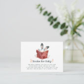 Cute Bunny Autumn - Herfst Baby shower Book Reques Informatiekaartje (Staand voorkant)