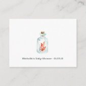 Cute Bunny Autumn - Herfst Baby shower Book Reques Informatiekaartje (Achterkant)