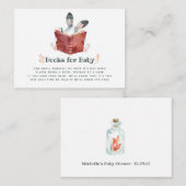 Cute Bunny Autumn - Herfst Baby shower Book Reques Informatiekaartje (Voorkant / Achterkant)