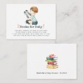 Cute Bunny Autumn - Herfst Baby shower Book Reques Informatiekaartje (Voorkant / Achterkant)