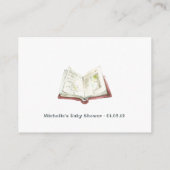 Cute Bunny Autumn - Herfst Baby shower Book Reques Informatiekaartje (Achterkant)