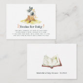 Cute Bunny Autumn - Herfst Baby shower Book Reques Informatiekaartje (Voorkant / Achterkant)