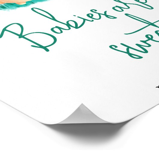 Cute Bunny Babies zijn lief Poster (Hoek)