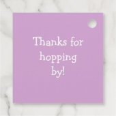 Cute Bunny Baby shower Bedankjes Labels (Achterkant)