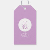 Cute Bunny Baby Shower  Cadeaulabel (Achterkant)