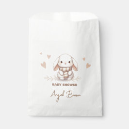 Cute Bunny Baby Shower Favor Bedankzakje