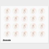 Cute Bunny Baby Shower Favor Sticker (Vel)