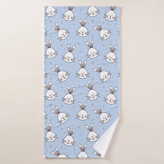 Cute Bunny Badhanddoek (Badhanddoek)