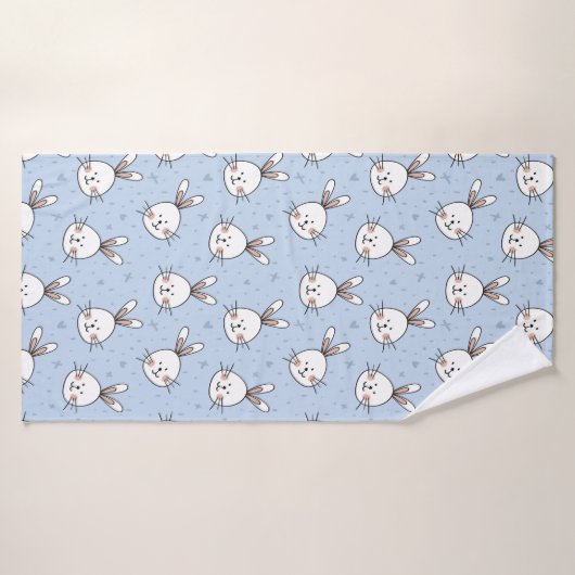 Cute Bunny Badhanddoek (Badhanddoek)