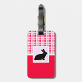 Cute Bunny Bagagelabel (Achterkant verticaal)