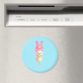 Cute Bunny,Bear En Frog Dango Glanzende Poster Magneet (Insitu (Vaatwasser))