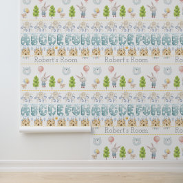 Cute Bunny Bear pastel antistress Behang