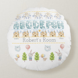 Cute Bunny  Bear pastel antistress Rond Kussen