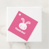 Cute Bunny Bedankt Bedankjes Labels (In situ)