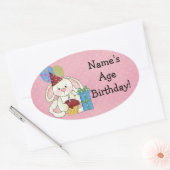 Cute Bunny Birthday Stickers (Envelop)