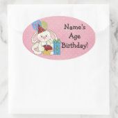 Cute Bunny Birthday Stickers (Tas)