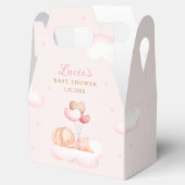 Cute Bunny Blush Pink Waterverf Girl Baby shower Bedankdoosjes (Geopend)