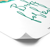 Cute Bunny Books voor baby Poster (Hoek)