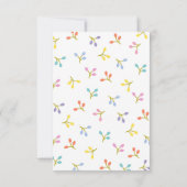 Cute Bunny Border Easter Invitation Egg Hunt Kaart (Achterkant)