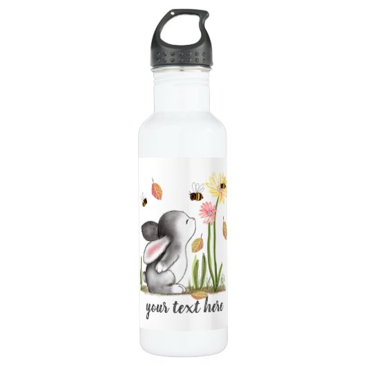 Cute Bunny Bottle Water Waterfles (Voorkant)
